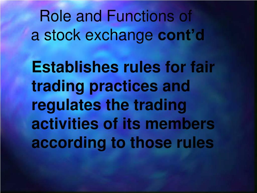 role of stock broker in stock exchange