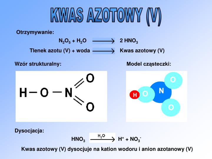 Kwas Azotowy 5 Wzór Sumaryczny PPT - KWASY TLENOWE PowerPoint Presentation - ID:1349269