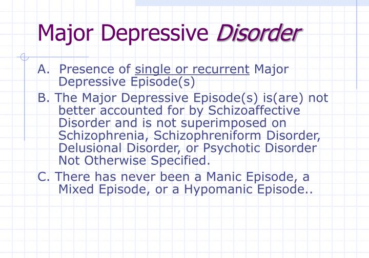 depressive episode vs depression