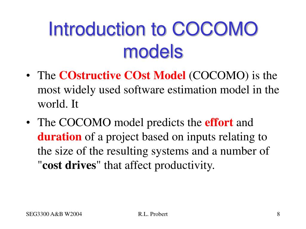 advanced cocomo model advanced cocomo model