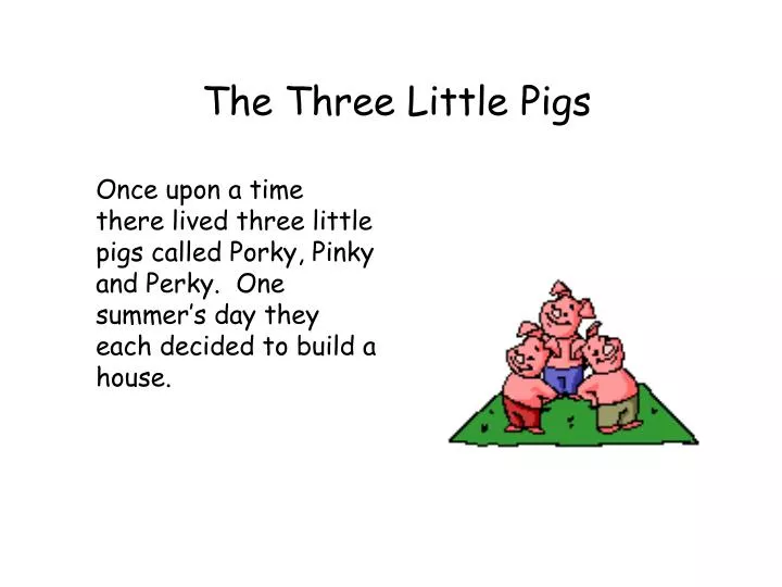 three little pigs inc essay three little pigs inc essay