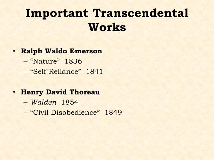 the importance of imagination over intellect in ralph waldo emersons nature and self reliance Transcendental ideas such as self-reliance and determination are presented by steve jobs in his “2005 stanford commencement speech,” and ralph waldo emerson’s essay “self-reliance,” while a regard for nature appears in christopher mccandless’ biography into the wild, and henry david thoreau’s work entitle. the importance of imagination over intellect in ralph waldo emersons nature and self reliance Transcendental ideas such as self-reliance and determination are presented by steve jobs in his “2005 stanford commencement speech,” and ralph waldo emerson’s essay “self-reliance,” while a regard for nature appears in christopher mccandless’ biography into the wild, and henry david thoreau’s work entitle.