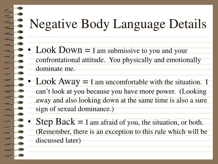 negative dating body language Askmen's dating channel offers you all the advice you need to become a better man in romance and relationships. negative dating body language Askmen's dating channel offers you all the advice you need to become a better man in romance and relationships.