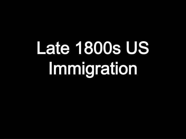essay on immigration in the late 1800s World: essays in the history of immigration” will thoroughly explain the irish immigrants during the 1800s endured racial discrimination and negative. essay on immigration in the late 1800s World: essays in the history of immigration” will thoroughly explain the irish immigrants during the 1800s endured racial discrimination and negative.