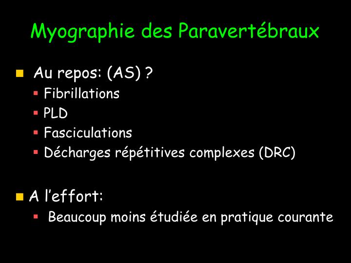 Remettre lanalyse déployée sur les parasites