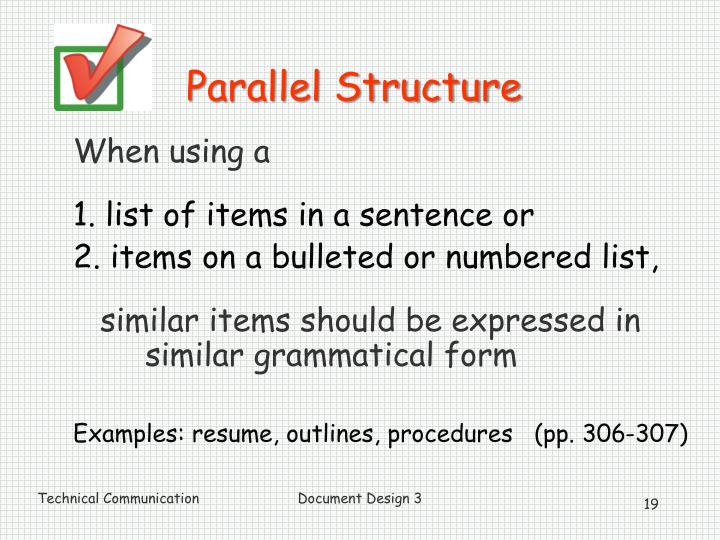 parallel structure example parallel structure example