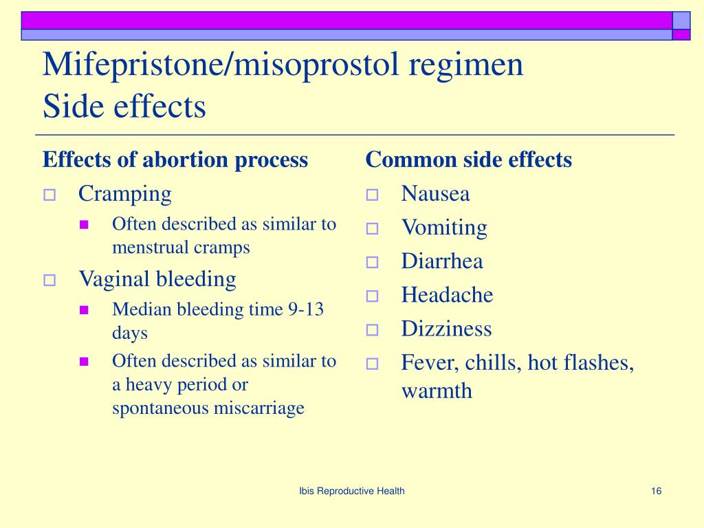 misoprostol side effects pregnancy