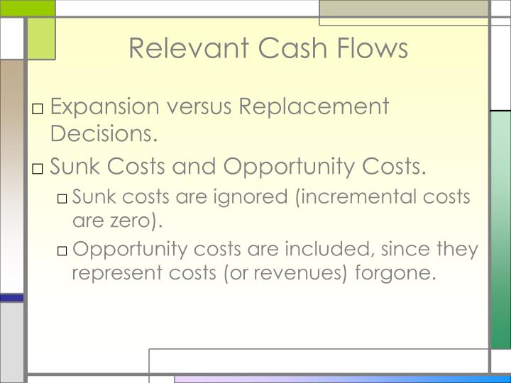 figuring out relevant cashflows figuring out relevant cashflows