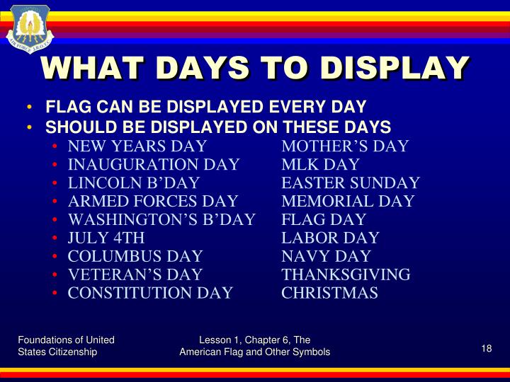 PPT American Flag Etiquette PowerPoint Presentation ID1398580