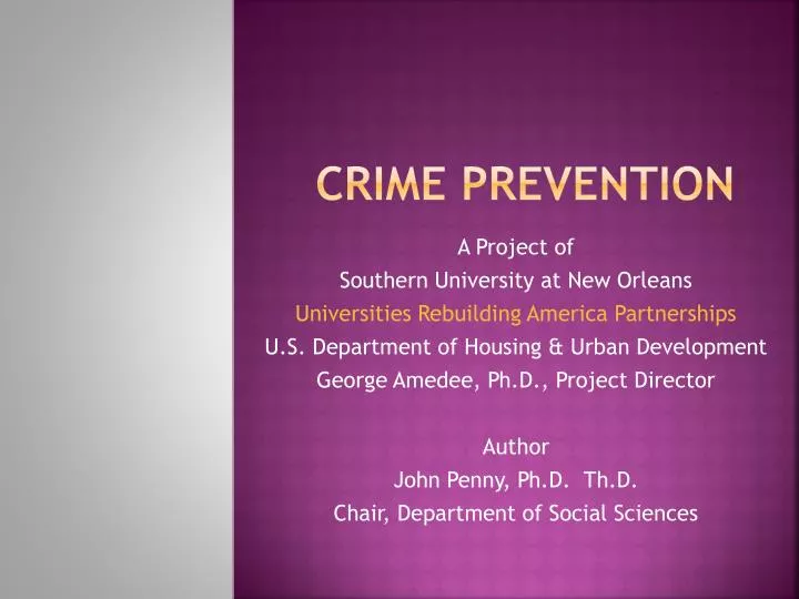 Crime Prevention Youth Program