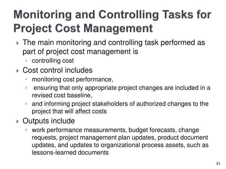 PPT Chapter 7 Monitoring and Controlling Projects PowerPoint