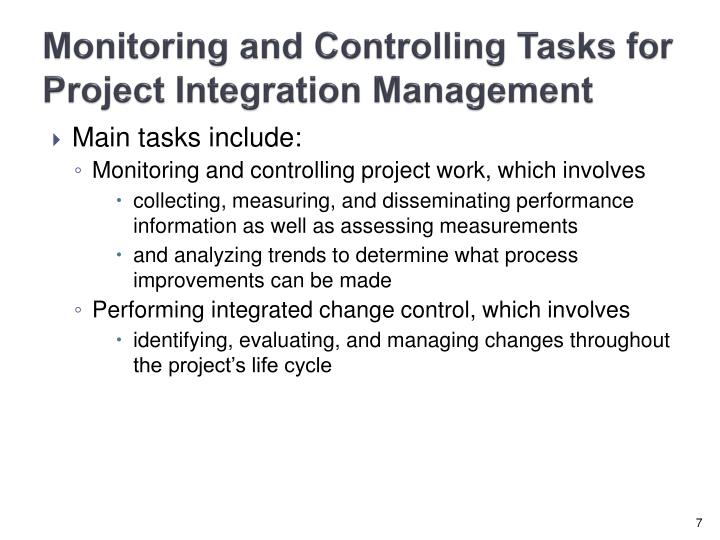 PPT Chapter 7 Monitoring and Controlling Projects PowerPoint
