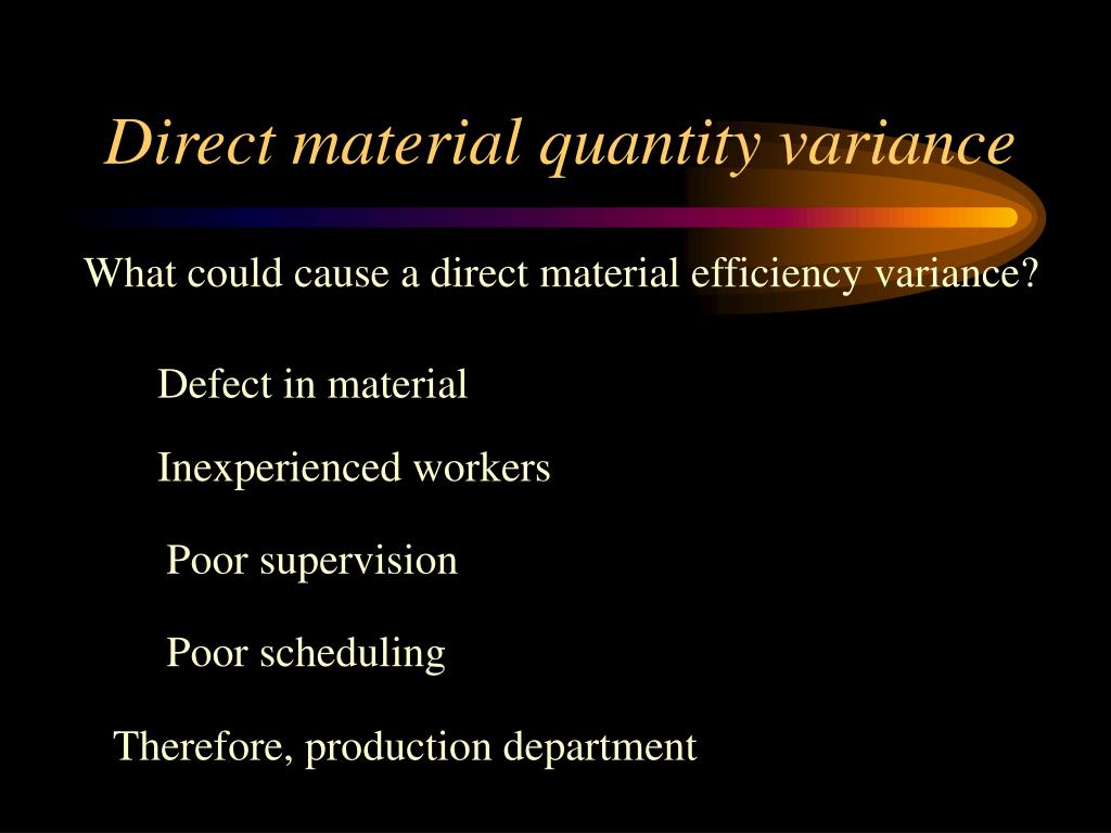 material quantity variance calculator