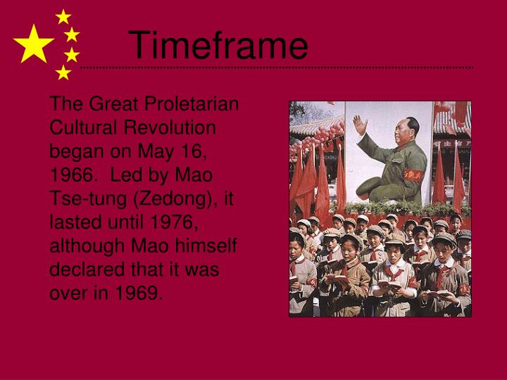 a description of mao tse tung and the cultural revolution in china The great proletarian cultural revolution in china, 1966-1976 after the catastrophic failures of the great leap forward mao zedong withdrew from active rule and left liu shaoqi, zhou enlai and deng xiaoping to guide the economy to recovery all had been loyal maoists but they no longer believed in the brand of radical fervor that mao. a description of mao tse tung and the cultural revolution in china The great proletarian cultural revolution in china, 1966-1976 after the catastrophic failures of the great leap forward mao zedong withdrew from active rule and left liu shaoqi, zhou enlai and deng xiaoping to guide the economy to recovery all had been loyal maoists but they no longer believed in the brand of radical fervor that mao.