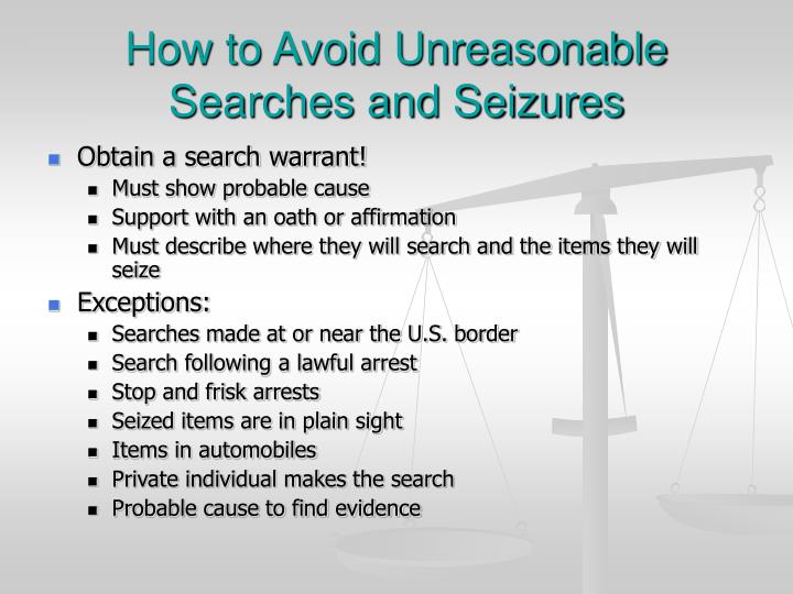 unreasonable searches and seizures Analyzing a case cell phones: search and seizure to the united states constitution, which provides protection against unreasonable searches and seizures. unreasonable searches and seizures Analyzing a case cell phones: search and seizure to the united states constitution, which provides protection against unreasonable searches and seizures.