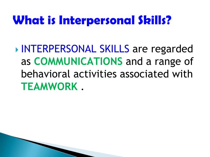 interpersonal skill definition