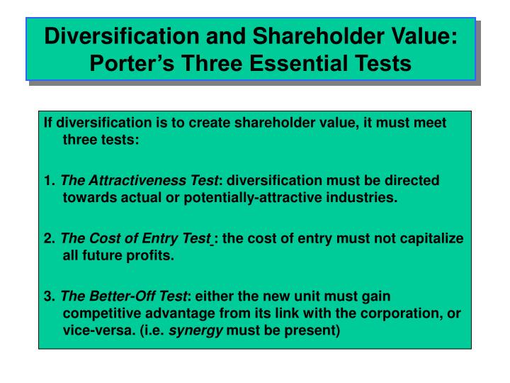 Corporate strategy diversification and the multibusiness company quizlet