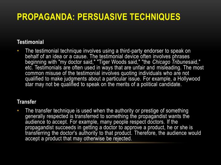 propaganda essay Propaganda during wwi essayspropaganda is a term used to describe the deliberate spreading of ideas and rumors in order to gain what one wants it is most commonly used by governments and big businesses in order to get the public to believe what they desire there was a great deal of propaganda taki. propaganda essay Propaganda during wwi essayspropaganda is a term used to describe the deliberate spreading of ideas and rumors in order to gain what one wants it is most commonly used by governments and big businesses in order to get the public to believe what they desire there was a great deal of propaganda taki.