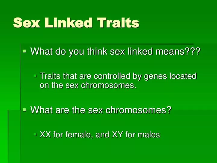 Sex linked problems practice