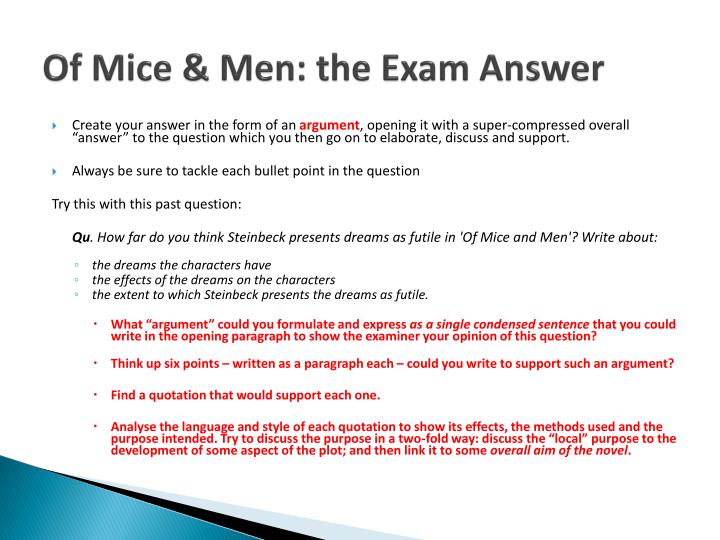 PPT Of Mice and Men by John Steinbeck PowerPoint Presentation ID1432581