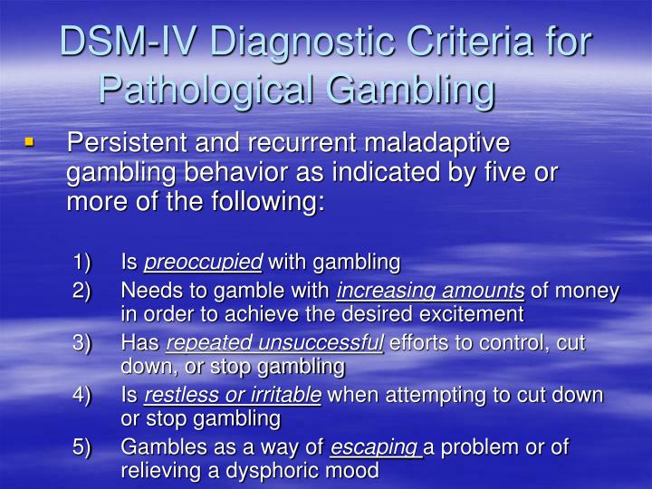 Problem gambling ppt