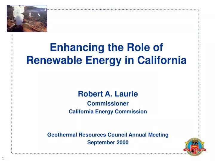 the role of renewable energies in the role of renewable energies in
