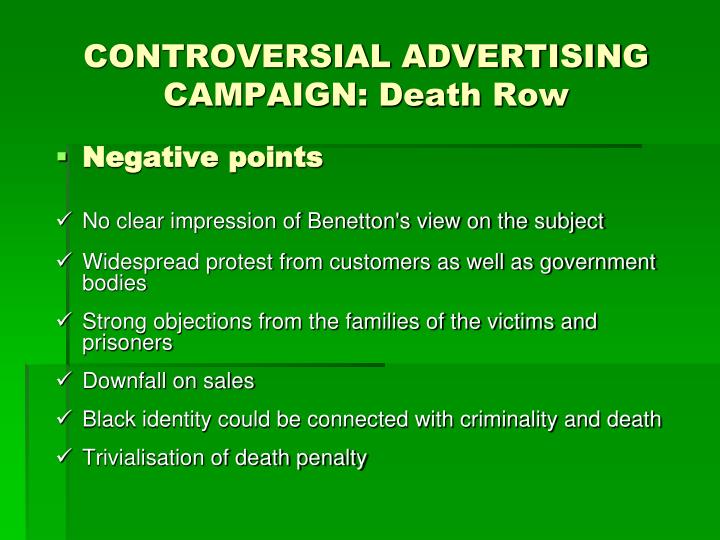 the controversy surrounding benetton advertising campaigns Shock-loving art director oliviero toscani returns to benetton after 17 years with a tamer campaign. the controversy surrounding benetton advertising campaigns Shock-loving art director oliviero toscani returns to benetton after 17 years with a tamer campaign.