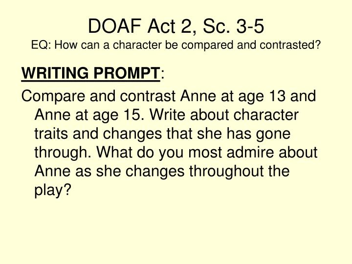 compare and contrast anne frank compare and contrast anne frank