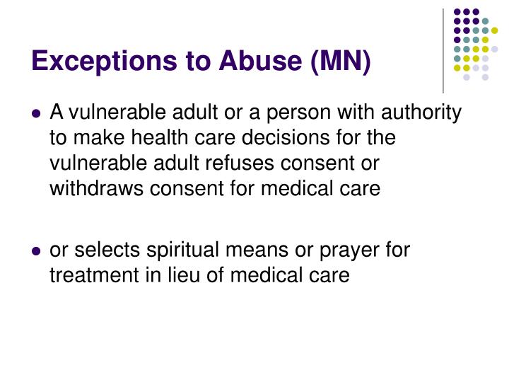 abuse of a vulnerable adult abuse of a vulnerable adult