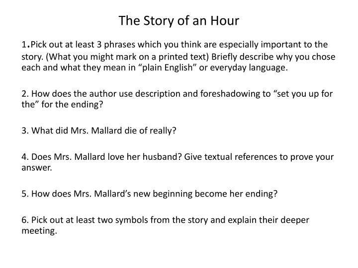 Foreshadowing In The Story Of An Hour PPT - Literary Realism PowerPoint Presentation - ID:1445708