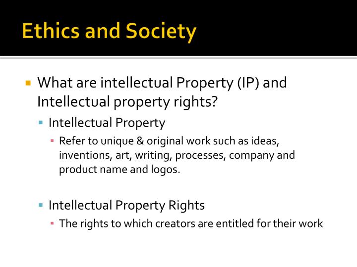 Ethics Intellectual Report
