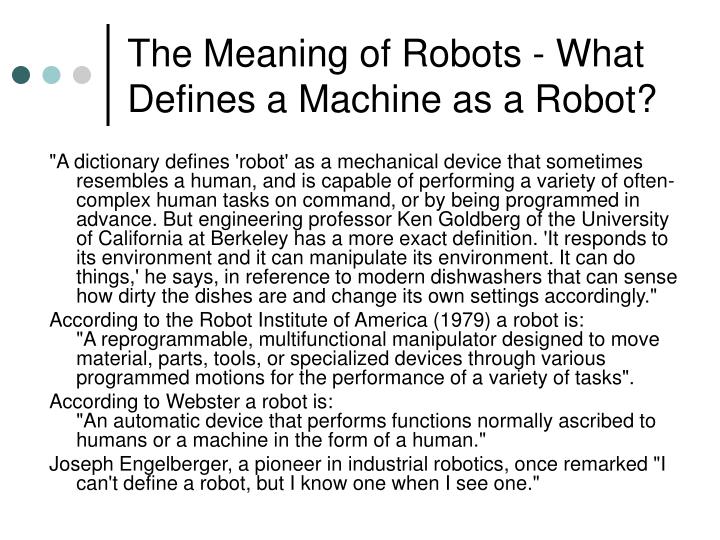 PPT Robotics Overview PowerPoint Presentation ID1453340