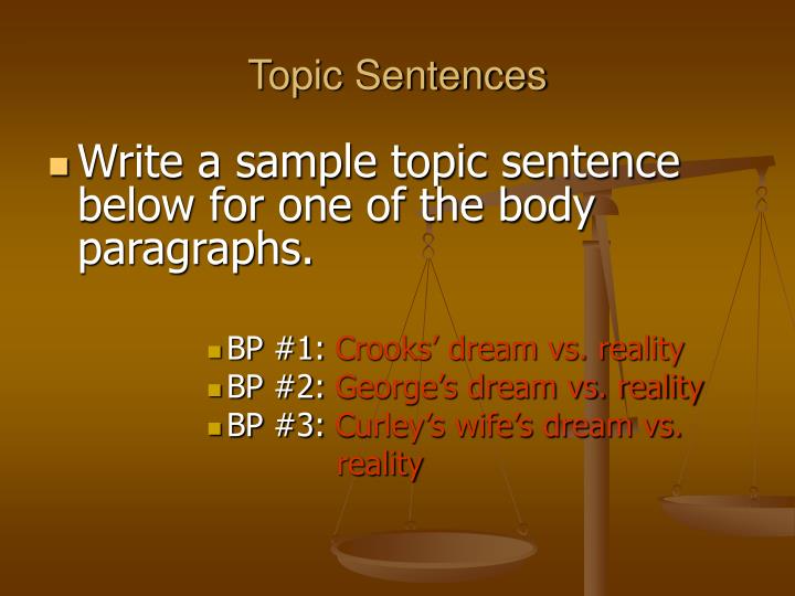 Hopes and dreams essay