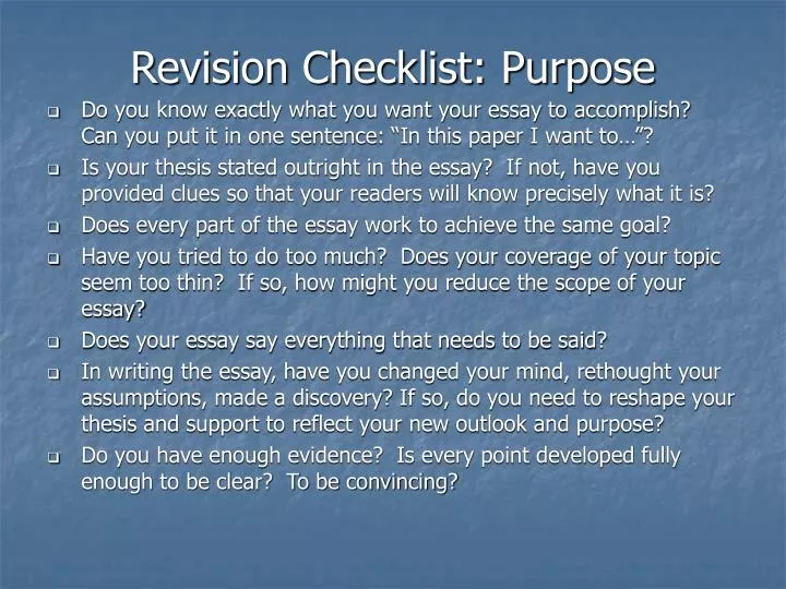 Essay Revision Service
