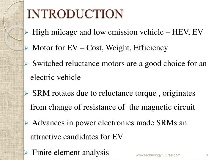 PPT DESIGN OF SWITCHED RELUCTANCE MOTOR FOR ELECTRIC VEHICLE