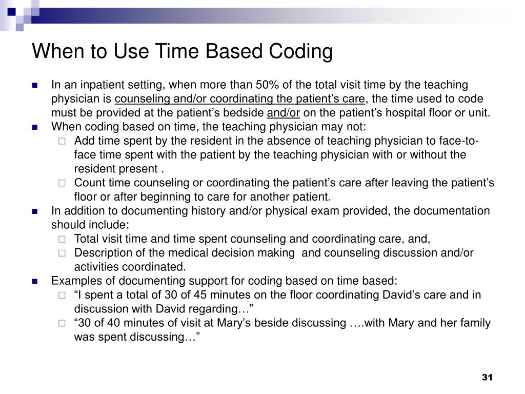 PPT Basic Inpatient E/M Coding Training PowerPoint Presentation ID148105