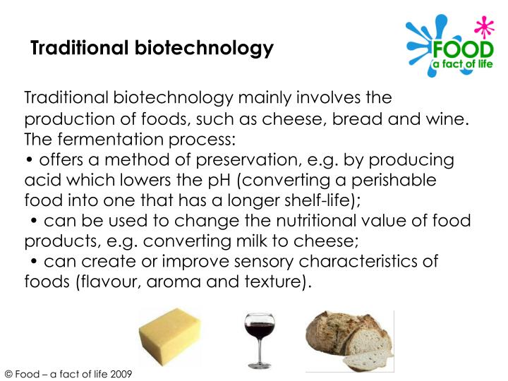 difference between food technology and food biotechnology