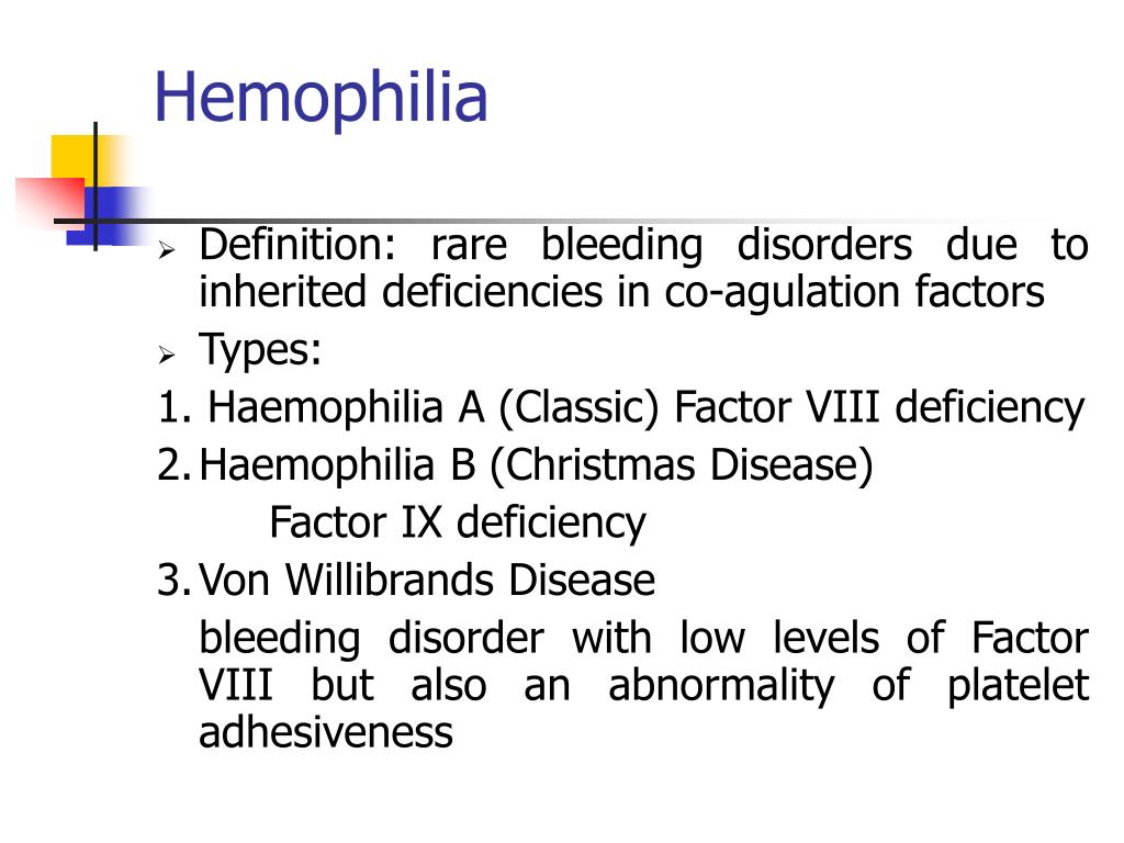 PPT Hemophilia PowerPoint Presentation ID149152