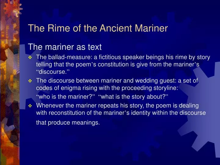 an overview of the topic of the argument in the ancient mariner an overview of the topic of the argument in the ancient mariner