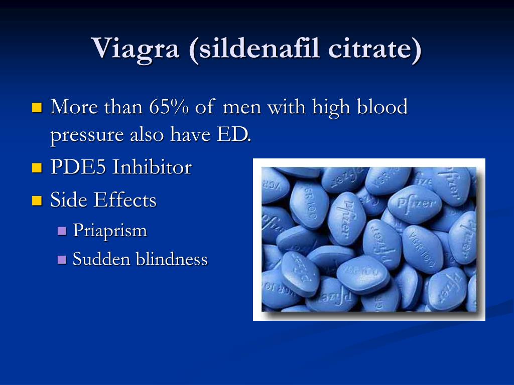 side effects viagra high blood pressure
