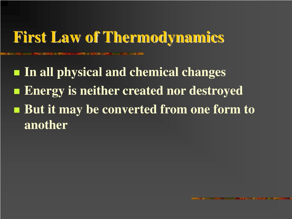 1st law of thermodynamics definition