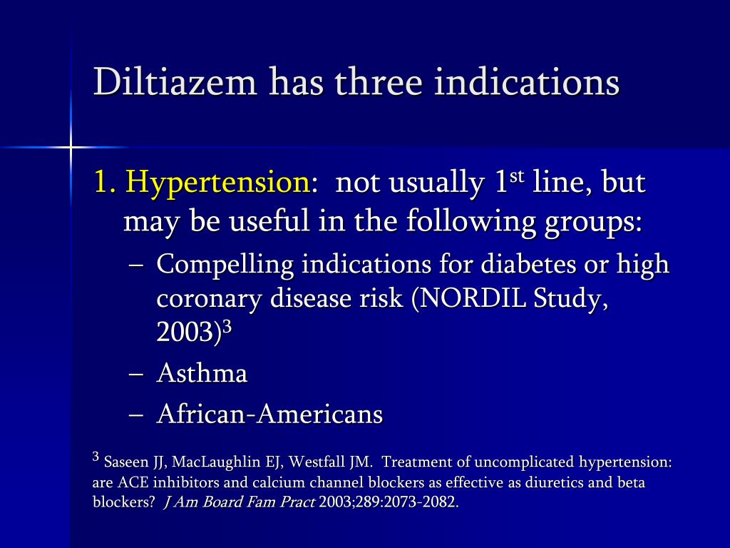 Cardizem Iv Indications