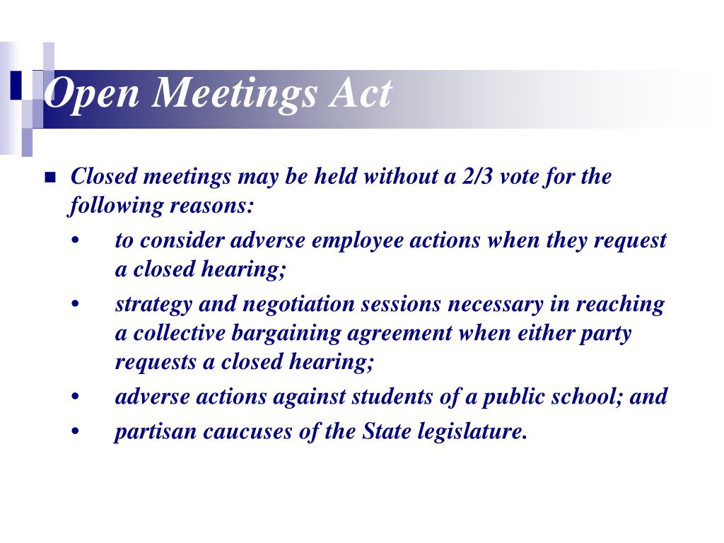 act meeting open Text of the law 84-1408 declaration of intent meetings open to public it is hereby declared to be the policy of this state that the formation of public policy is public business and may. act meeting open Text of the law 84-1408 declaration of intent meetings open to public it is hereby declared to be the policy of this state that the formation of public policy is public business and may.