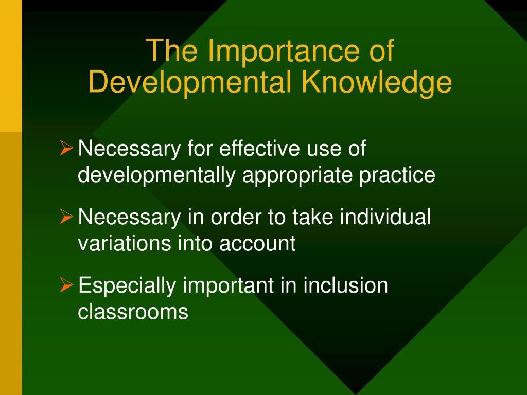 The Importance Of Developmentally Appropriate Practices For