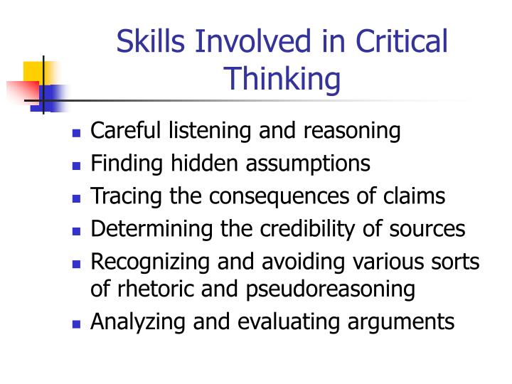 Incorporating Critical Thinking Skills Development into ESL/EFL Courses