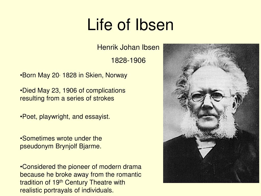 a history of henrik ibsen born at skien in norway Ibsen was born to knud ibsen (1797–1877) and marichen altenburg (1799–1869), in a well-to-do merchant family, in the small port town of skien in telemark county, a city which was noted for. a history of henrik ibsen born at skien in norway Ibsen was born to knud ibsen (1797–1877) and marichen altenburg (1799–1869), in a well-to-do merchant family, in the small port town of skien in telemark county, a city which was noted for.