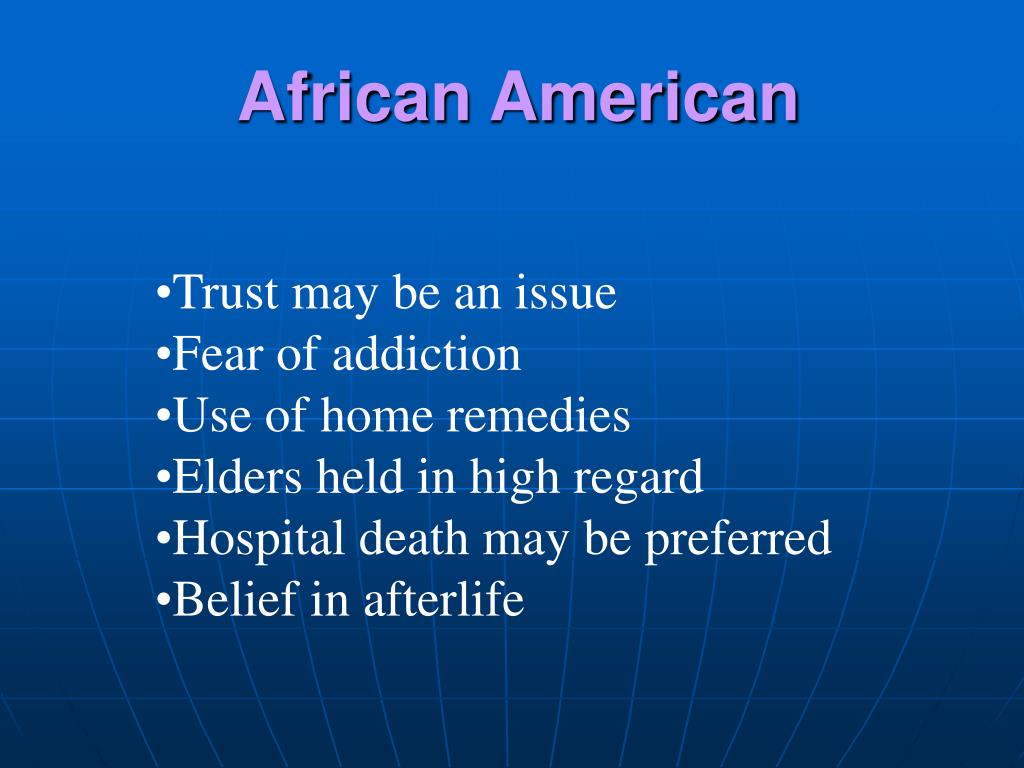 Questions On African American Cultural Considerations