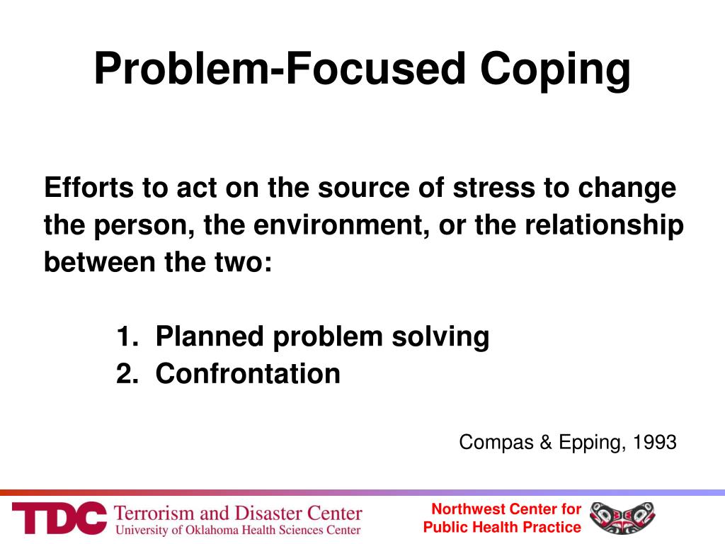 problem focused coping examples