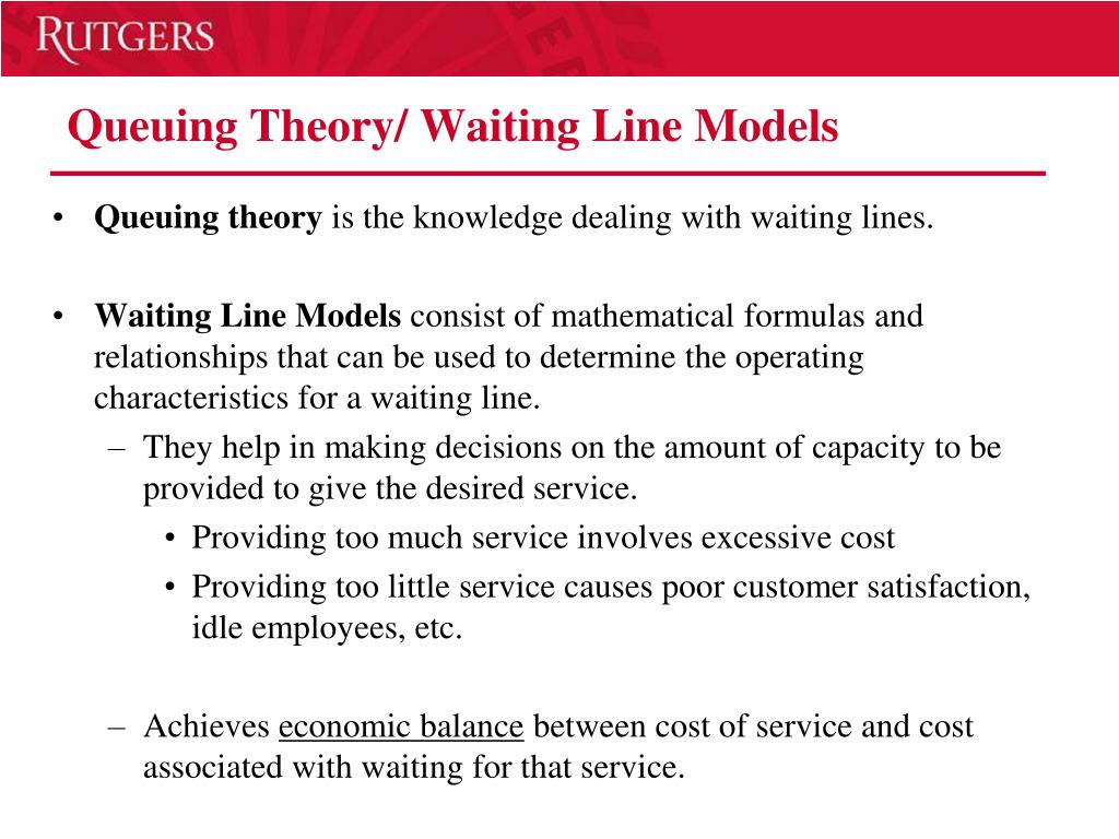 Single-server and multi-server waiting line models