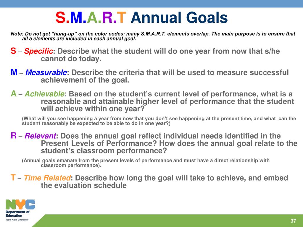 ifsp goals and objectives examples